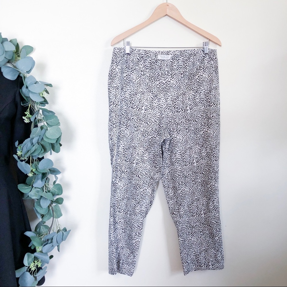rachel zoe | animal print cigarette pants 14W